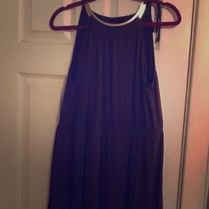 Beautiful brown sleeveless maxi dress.